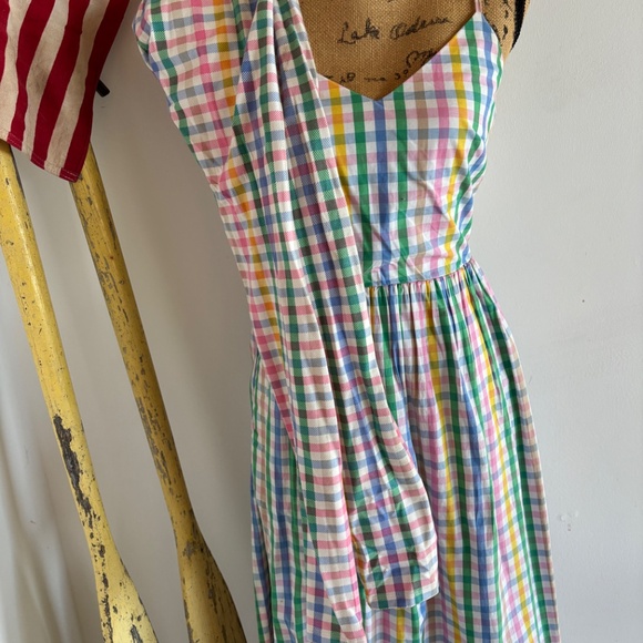 J.Crew Factory Multi color Gingham Dress - Picture 5 of 7